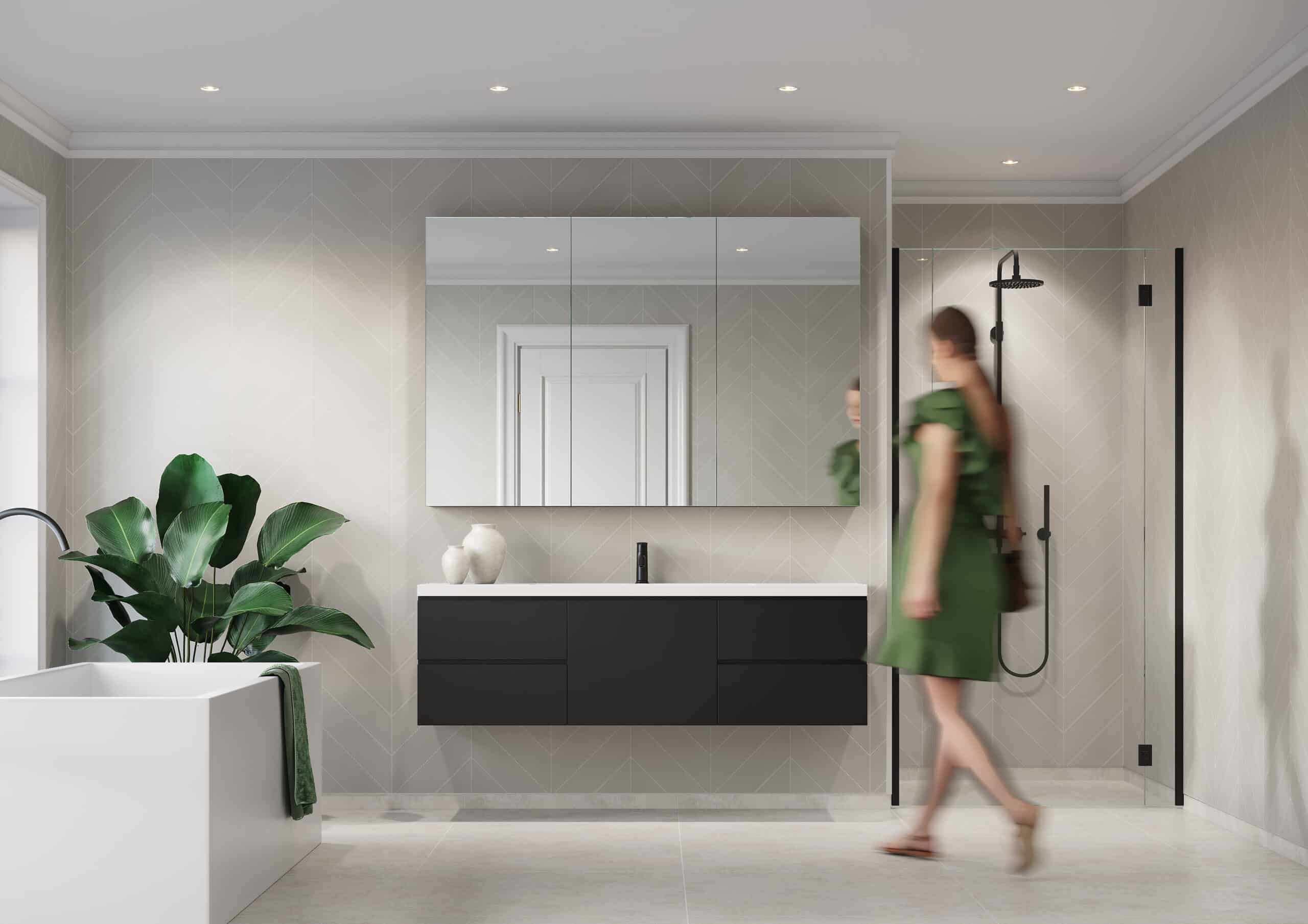 Grey Cement Chevron | Fibo UK